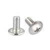 sourcing map Machine Screws, M5x10mm Phillips Screw, 304 Stainless Steel,
