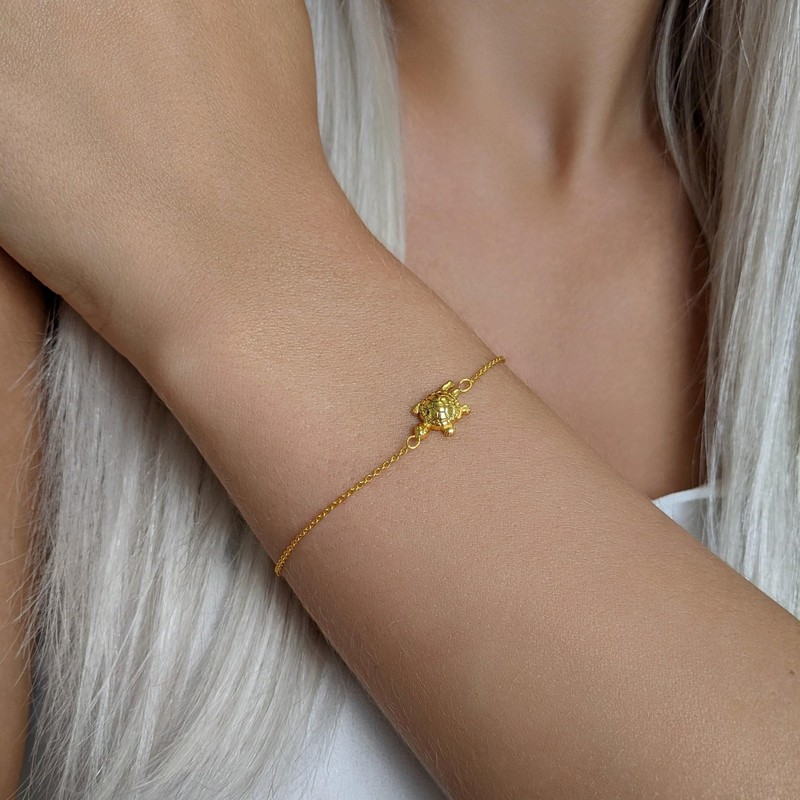 81stgeneration Gold Plated 925 Sterling Silver Bracelet for Women -