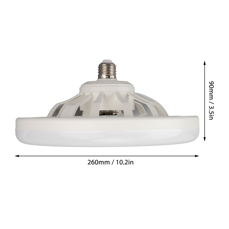 9.8in LED Ceiling Fan Light Quiet 3 Gears Ceiling Fan