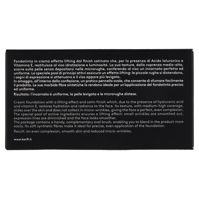 Korff Foundation Cream with Lifting Effect, Medium Coverage with Hyaluronic