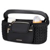 mommore Stroller Organizer with Insulated Cup Holders, Adjustable Stroller Caddy