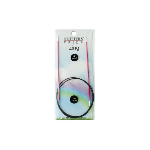Knitter's Pride KP140121 Zing Fixed Circular Needles 32"-Size 0/2mm