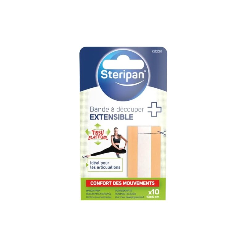 Steripan 10 Pre-Cut Extendable Strips 10 x 6 cm Parent