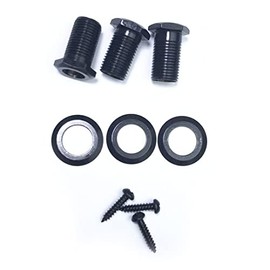 Wilkinson Guitar Tuners Machine Heads Tuning Pegs Washers Screws and Bushings Set, Black