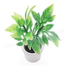 Odoria 1/12 Miniature Green Plants Dollhouse Decoration Accessories