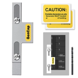 Generator Interlock Kit Compatible with Square D Homeline Meter Main 150 or 200 amp Breaker, for Safe Usage of Portable Power During Outage