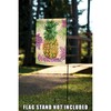 Toland Home Garden 1112294 Welcome Floral Pineapple 12.5 x 18