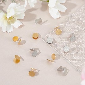 UNICRAFTALE about 6 Pairs 2 Colors Pressure Earrings for Keloids Stainless Steel Punk Clip On Earrings Spiral Compression Earrings Lightweight No Piercing Earrings Birthday Gift for Woman