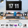 Wireless Mouse and Keyboard Combo, Silent Full-Size Computer Keyboard with