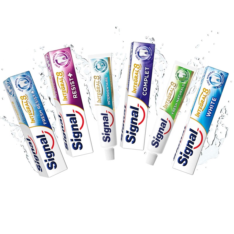 Signal Toothpaste White Activated Carbon Natural White Cleans and Cleanses
