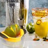 Relaxdays Mango Slicer, Split & Core Mangos, Non-Slip Handles, Stainless