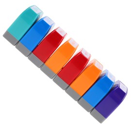 KICHOUSE 8pcs Colorful Teacher Stamp Set for Student Notebook Grading Interactive Home Education Classroom Rewards Safe Materials for Engaging Learning Experience