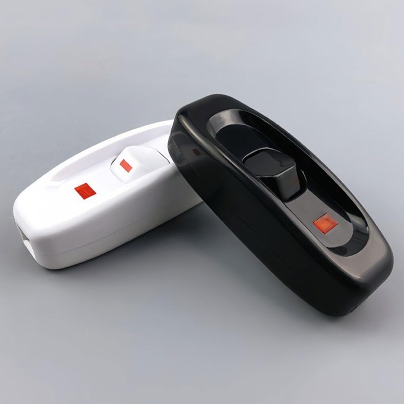 2piece Lamp Switch Inline Low Profile Switch with LED Light