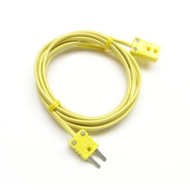 K-Type Thermocouple Extension Cable Wire with Miniature Mini Thermocouple Connectors 3 ft (= 1 Yard) Long