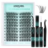 Wispy Lash Clusters Kit Natural Eyelash Extension Kit 120Pcs Individual