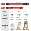 Reflective Nylon Dog Collar with Safety Buckle, Adjustable Pet Collars