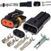 2 Pin Metri-Pack Waterproof Connector 10-12awg Terminals and Seals 46Amp