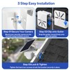 4 Pack Stainless Steel Gutter Mount Brackets, No Drill Design,