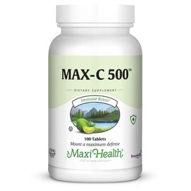 Maxi Health MAX C 500 mg - Vitamin C - with Lemon Bioflavonoids Complex - 100 Tablets