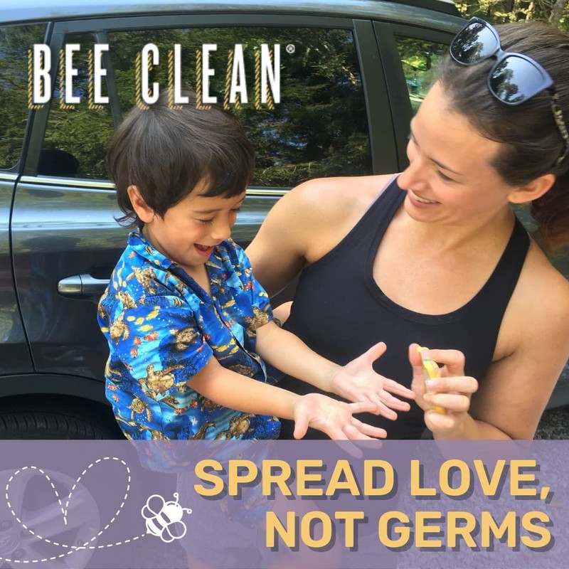 Bee Clean Organic Beeswax Hand Sanitizer Pocket Spray - Lavender
