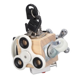 Fidget Sensory Busy Toy Educational Early Learning Brain Training Safe Logical Development Wooden Sensory Toy