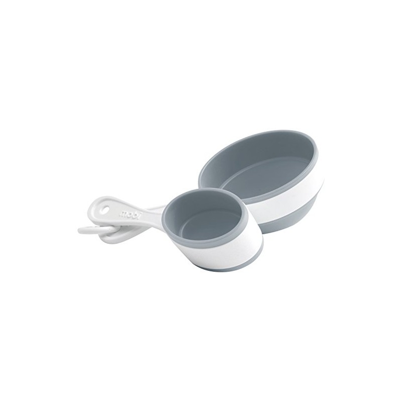 Mobi POP Silicone Imperial and Metric, Measuring Cups, white and