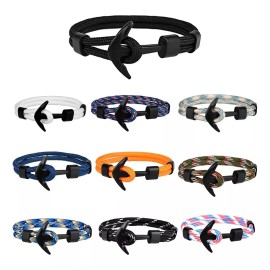 Mafab Pulsera Brazalete Ancla Supervivencia Unisex Estilo 1pz