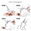 Stainless Steel Kitchen Shears Heavy Duty Full-steel Forged Metal Scissors