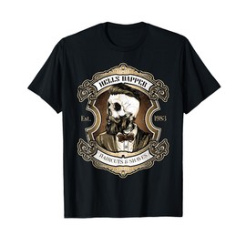 Barber hells skull haircuts shaves - gift for hipster Barber T-Shirt