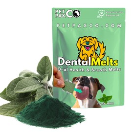 PetPax Co. Dog Dental Strips 10 Packs - DentalMelts for Dogs – Fresh Breath, Supports Oral Hygiene, Breath Treats for Dogs, Vet-Approved Dental Care, Low Calorie, No Fillers, No chew Dental Health
