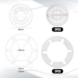 Hair Strainer Shower 2 Pieces Hair Strainer Shower Large Shower Hair Catcher Drain Strainer Shower Strainer Shower Strainer Shower Drain Hair Compatible with Drain Fitting 6960 6963 6961 6962 Hair