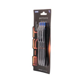 Pentonic LINC B-RT Penna a sfera/Retrattili e ricaricabili/Scatto scorrevole e precisa/Diametro punta 0,7 mm/Spessore tratto 0,3 mm/Blu/Scuola e ufficio/3 pezzi