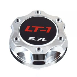 Unbranded Chrome Billet Anodized Oil Cap Filler Fits 16-19 C7 Corvette LT1 Engine 5.7L