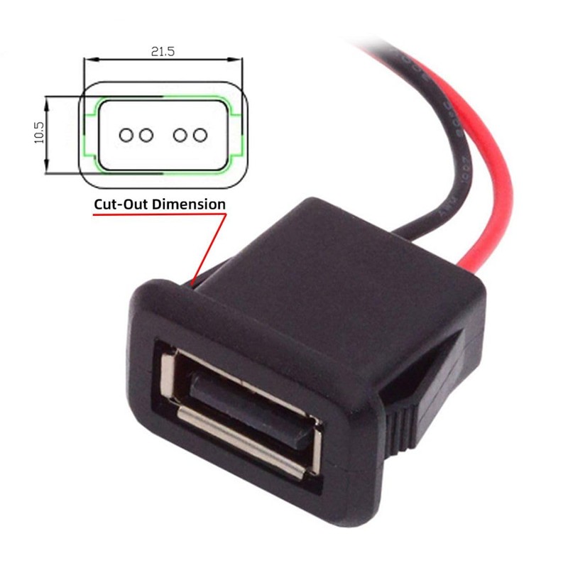 chenyang 2 Pack 2Pin Open Cable to USB 2.0 Female