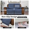 Easy-Going Loveseat Recliner Cover, Reversible Couch Cover for Double Recliner,