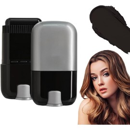 Tinte para cabello con peine 2 en 1 – Retoca raíces y cubre canas al instante (Negro)