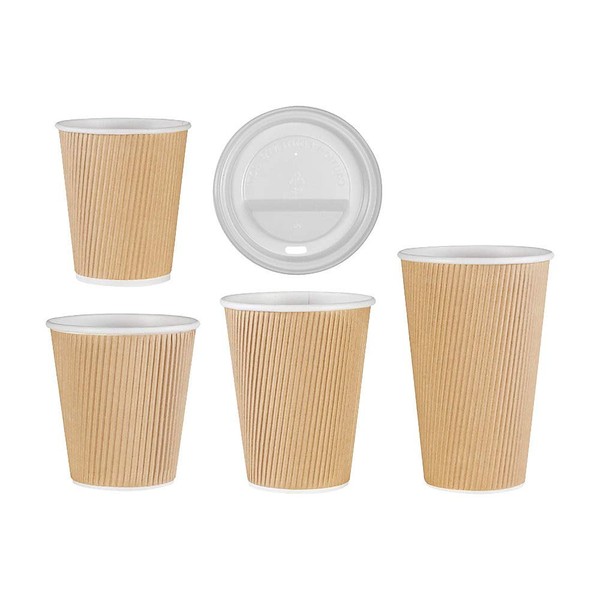 Genuine Joe Ripple Hot Cups, 16oz