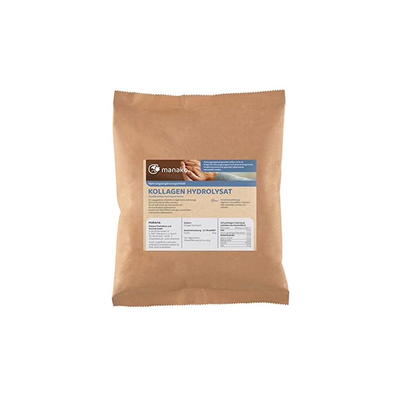 manako Collagen Hydrolysate (Collagen) Powder, 500 g Bag