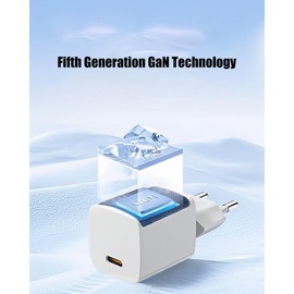 YIMINGOUFEI USB-C Charger, 30W PD Fast Charge, EU Standard, 180-240V Narrow Voltage Input, White