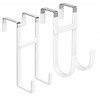 2 Pack Over Door Hook Hanger with Dual Hook Heavy