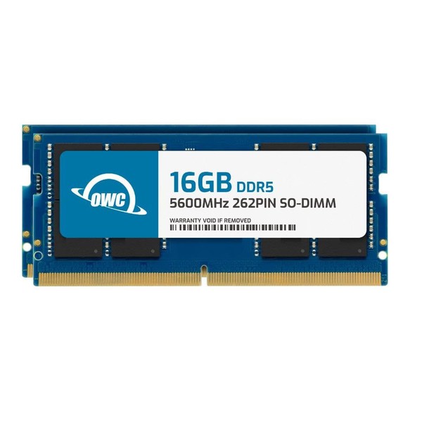 OWC 32GB (2x16GB) DDR5 5600 PC5-44800 CL46 1Rx8 262-pin 1.1V