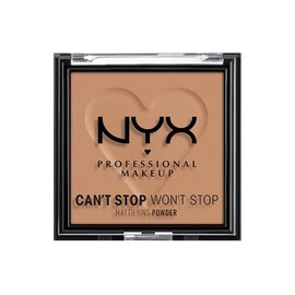 NYX Cant Stop Wont Stop Polvo Matificante Acabado Mate Tono Caramel, 6 g                                                                              