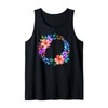 Watercolor Flowers Fall Autumn Wreath Ring 2 Shapes Mania Tank