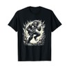 Heavy Metal Bigfoot Electric Guitar Sasquatch Music Band T-Shirt