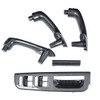 5Pcs/Set Carbon Fiber Texture Interior Door Grab Handle Cover Switch