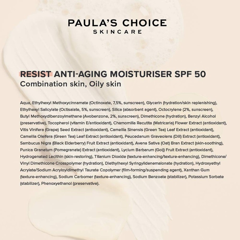 Paula’s Choice RESIST Moisturiser SPF 50 - Anti Aging Day