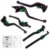 K129 Black (Green) Kawasaki Brake Clutch Long Levers with 6