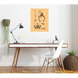 Toilet Plunger Patent Print (8.5" x 11") M12351