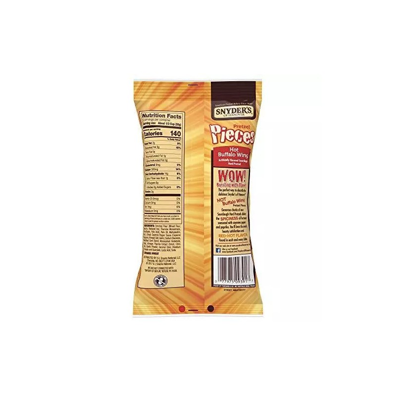 Snyder's of Hanover Pretzel Pieces, Hot Buffalo Wing, 5 Ounce