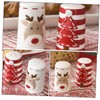 Mikinona Small Salt Pepper Shaker Set Ceramic Jar Seasoning Salt